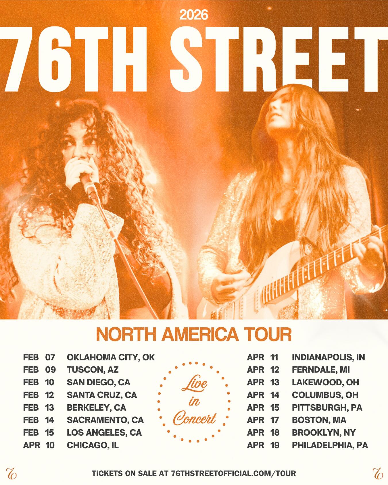 76th Street North America Tour Tour Poster 2026